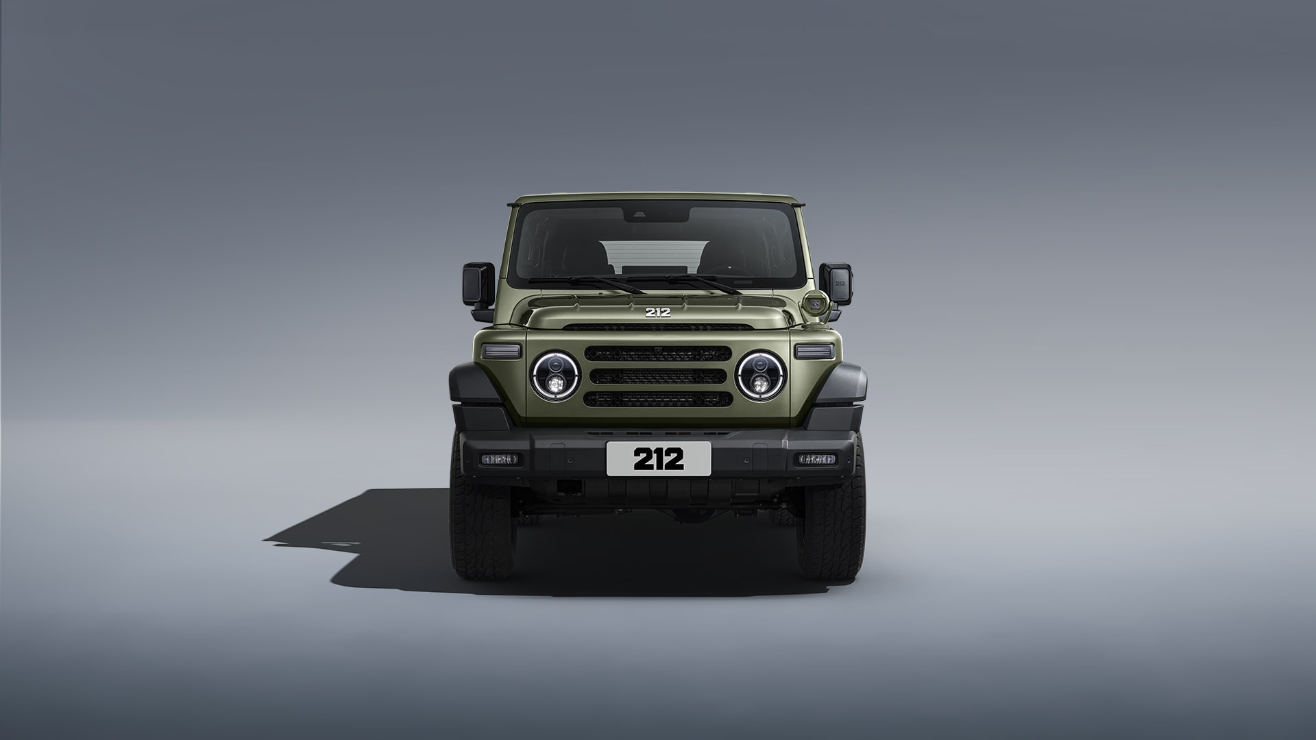 BAW 212 verde, vista frontal